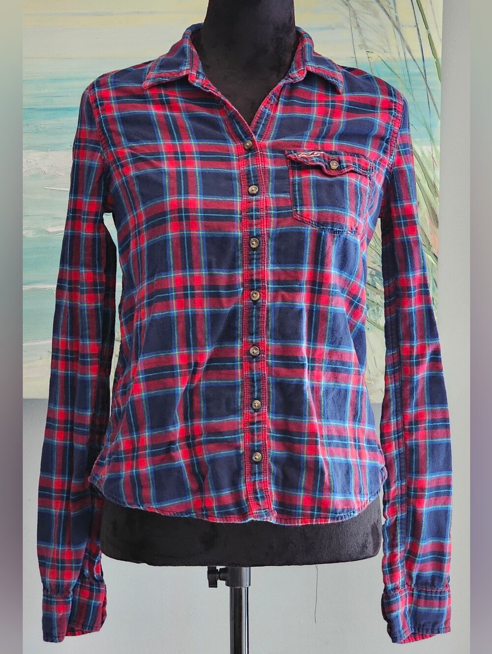 Hollister Flannel Button Front Shirt